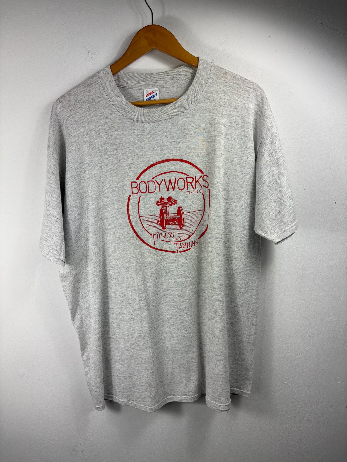 Bodyworks Tiffin-Ohio T-Shirt | Vintage 90s Fitness Gym Graphic Tee | Classic Athletic Top