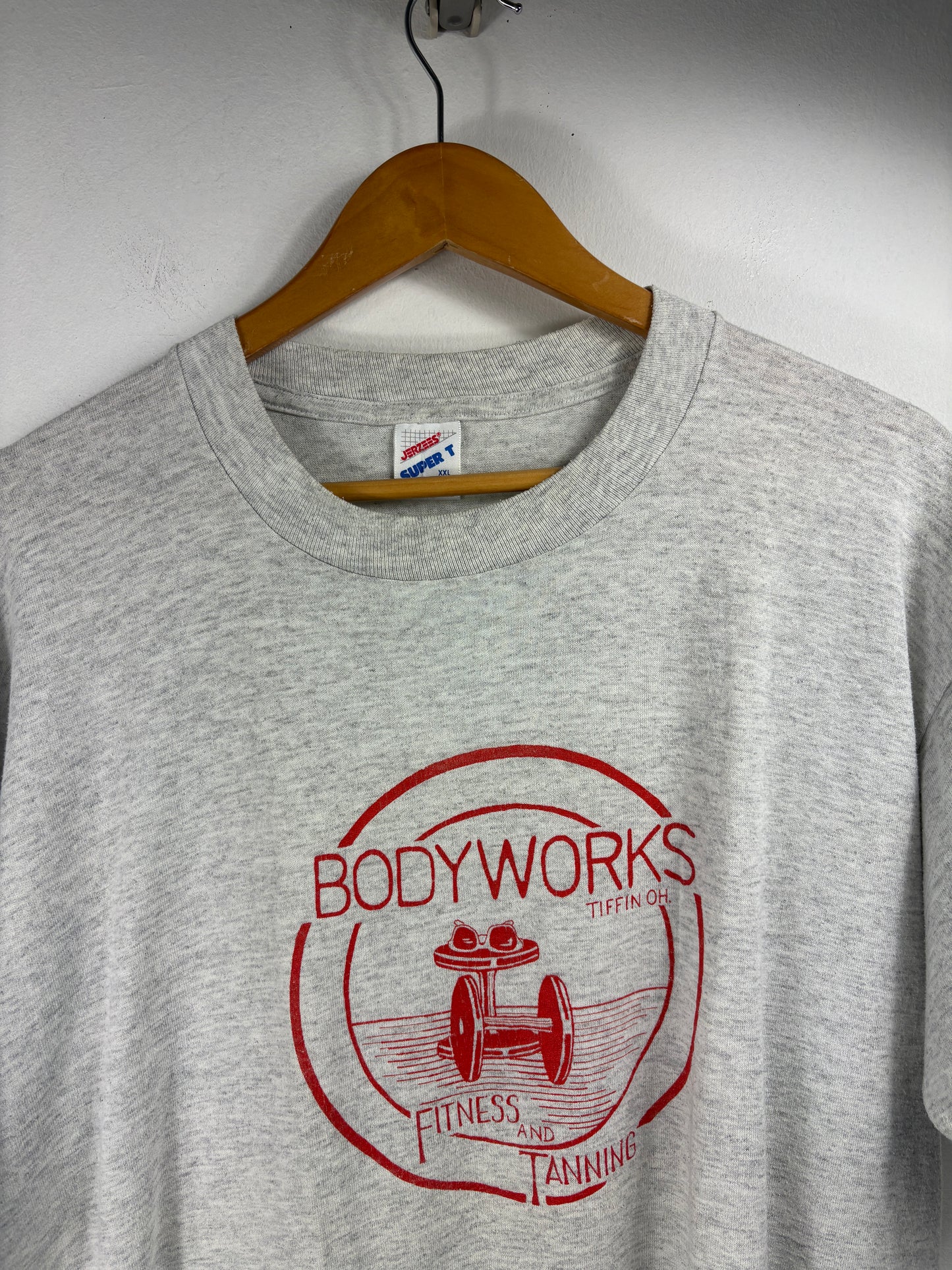 Bodyworks Tiffin-Ohio T-Shirt | Vintage 90s Fitness Gym Graphic Tee | Classic Athletic Top