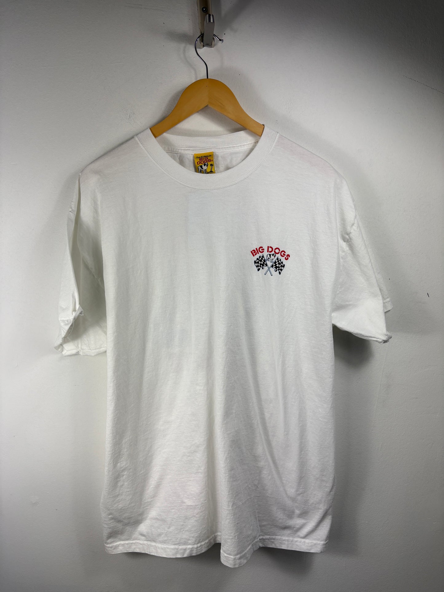 Big-Dogs Racing T-Shirt | Vintage 90s Race Car Graphic Tee | Motorsports Big Print Shirt