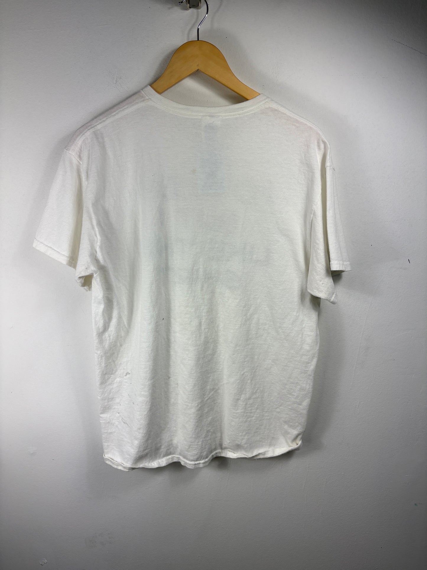 I'd Flex Graphic T-Shirt | Vintage 90s Funny Slogan Tee | Retro White Short Sleeve Shirt