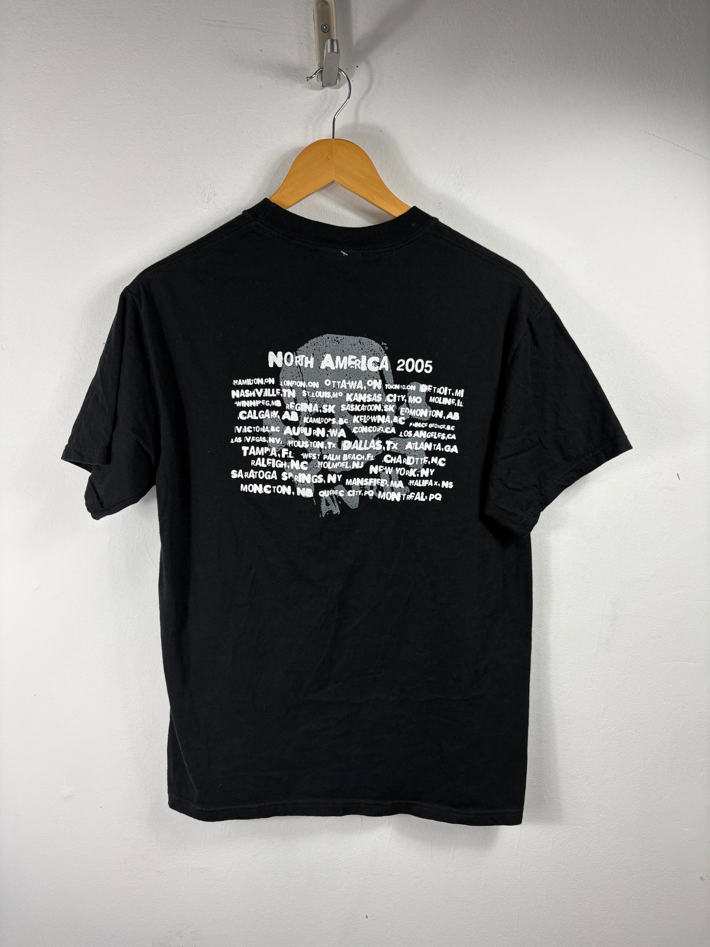 Avril-lavigne T-Shirt | Vintage 2005 North-america Tour Graphic Band Tee | Rock Concert Merch Clothing