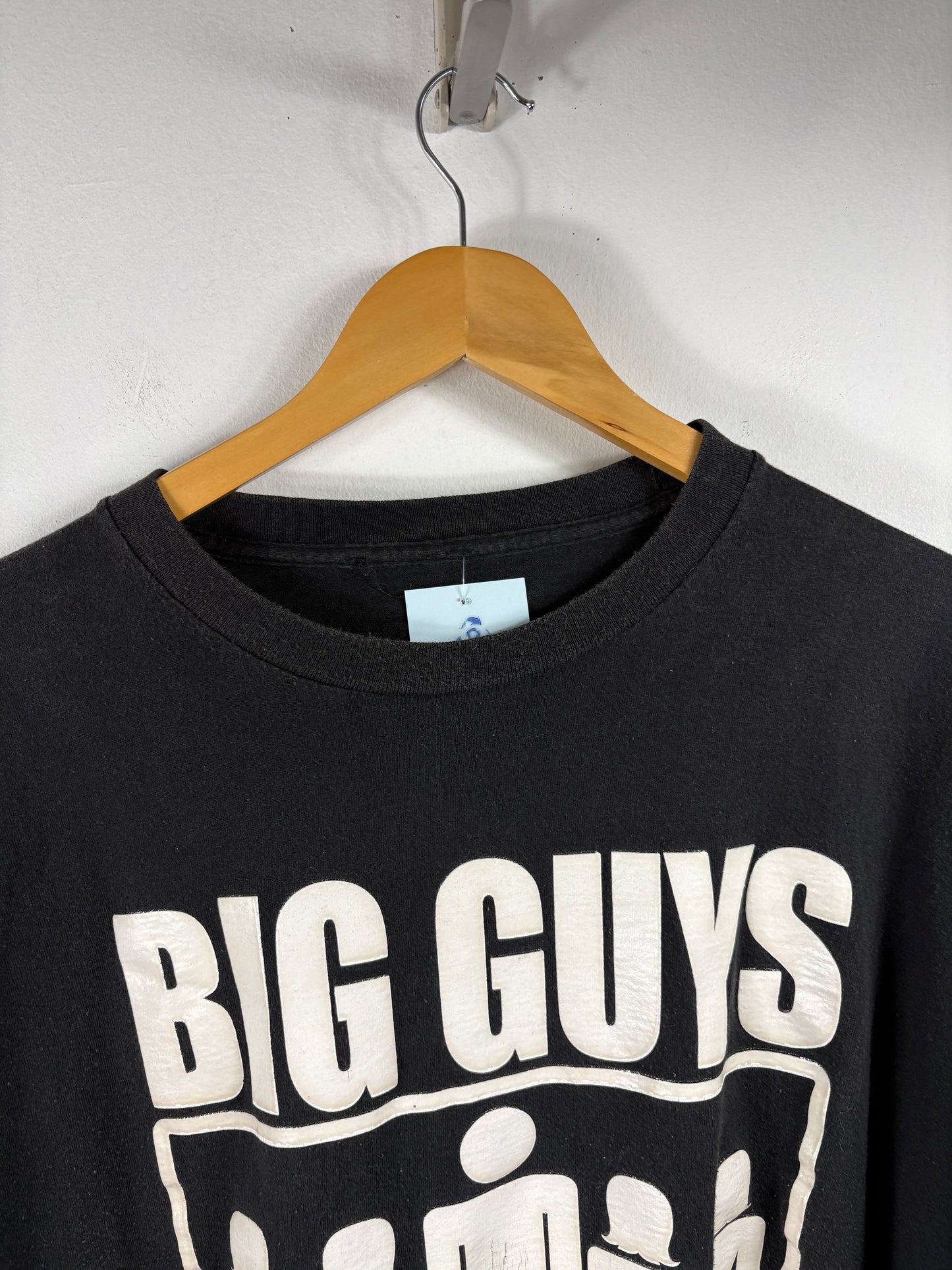 Big Guys Graphic T-Shirt | Vintage Bold Slogan Cropped Tee | Retro Cutoff Novelty Statement Top