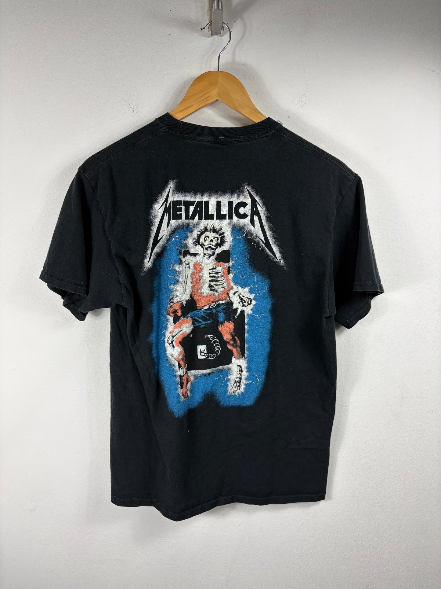 Metallica T-Shirt | Vintage '80s Ride-the-Lightning Album Graphic Tee | Rock Band Collectible
