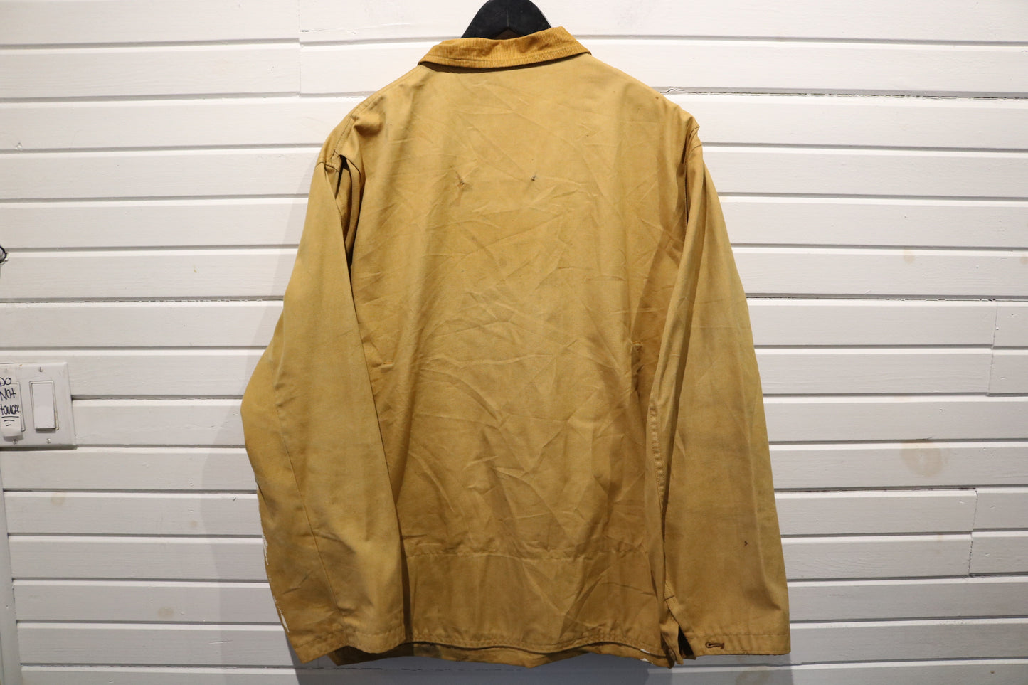 J.C. Higgins Sportsman Jacket | Vintage 1960s North Toledo Patch Canvas Coat | Tan Utility Outerwear