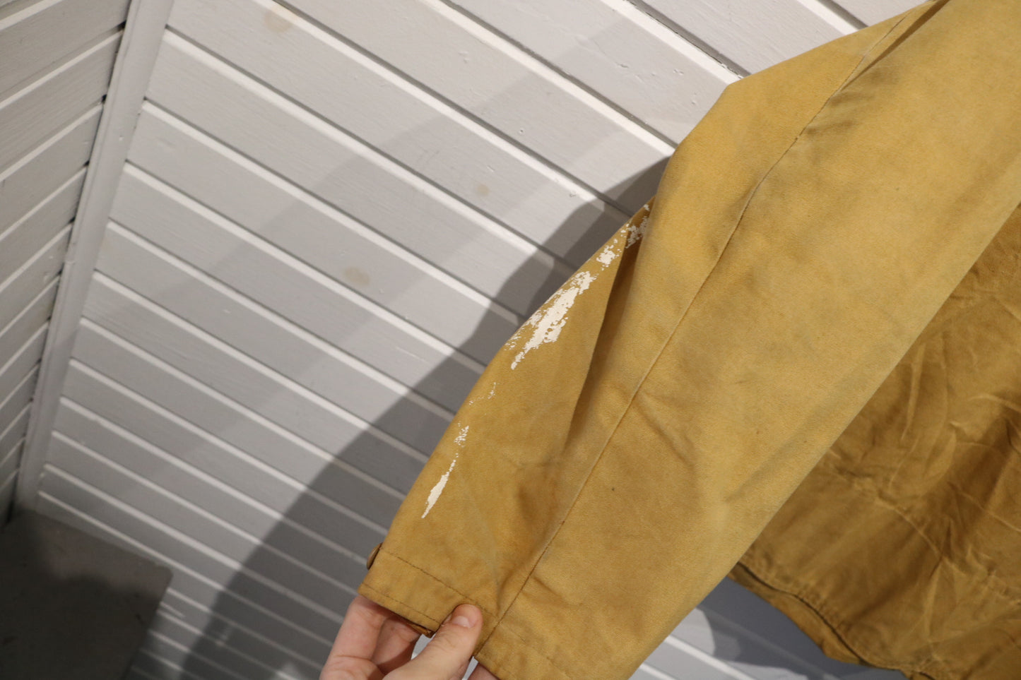 J.C. Higgins Sportsman Jacket | Vintage 1960s North Toledo Patch Canvas Coat | Tan Utility Outerwear