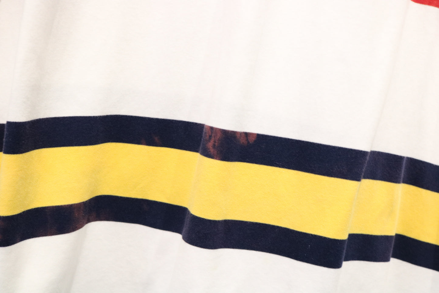 Polo Ralph-Lauren Rugby Shirt | Vintage Red Stripe POLO-USA Top | Classic Sporty Polo Shirt