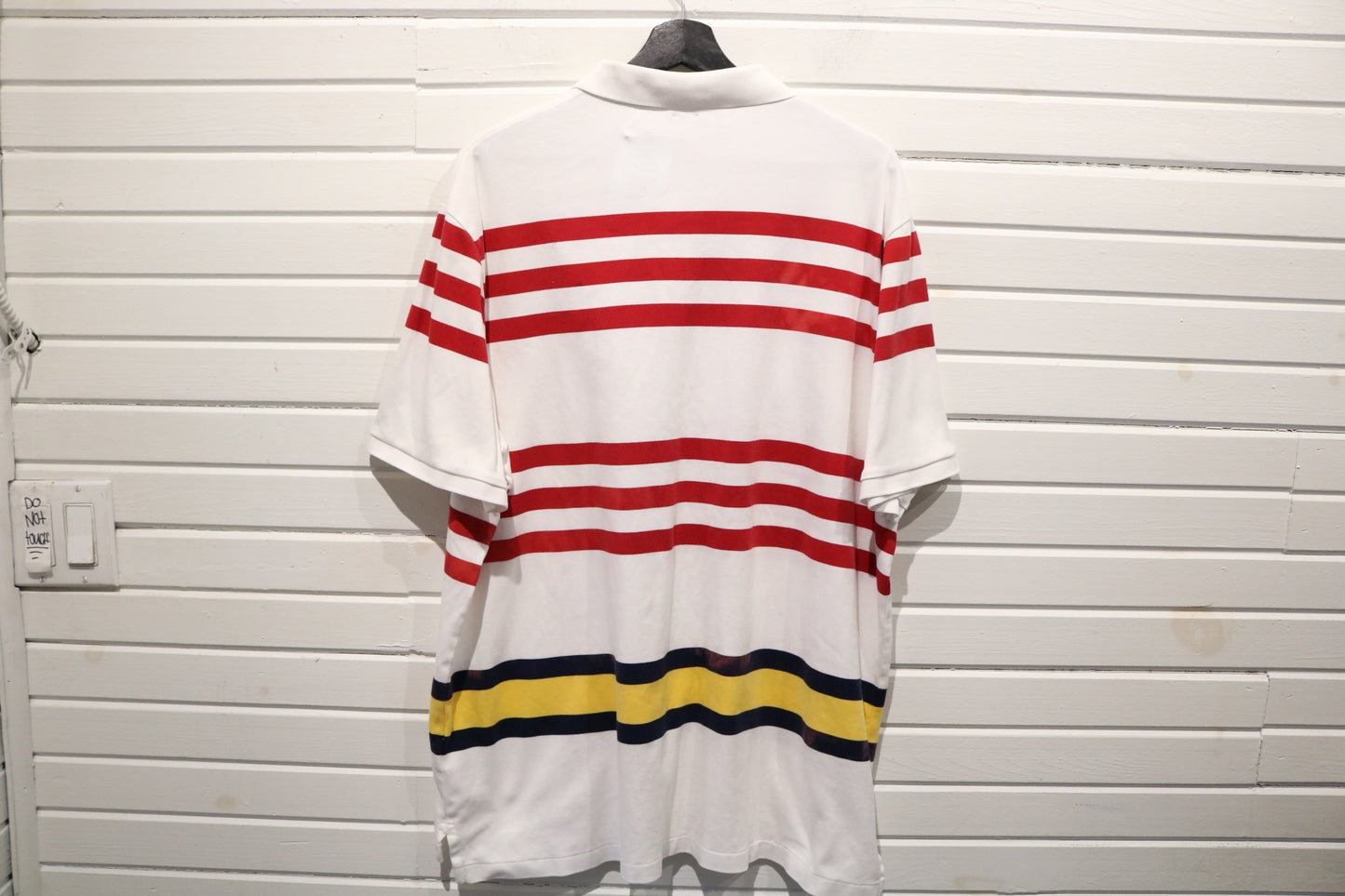 Polo Ralph-Lauren Rugby Shirt | Vintage Red Stripe POLO-USA Top | Classic Sporty Polo Shirt