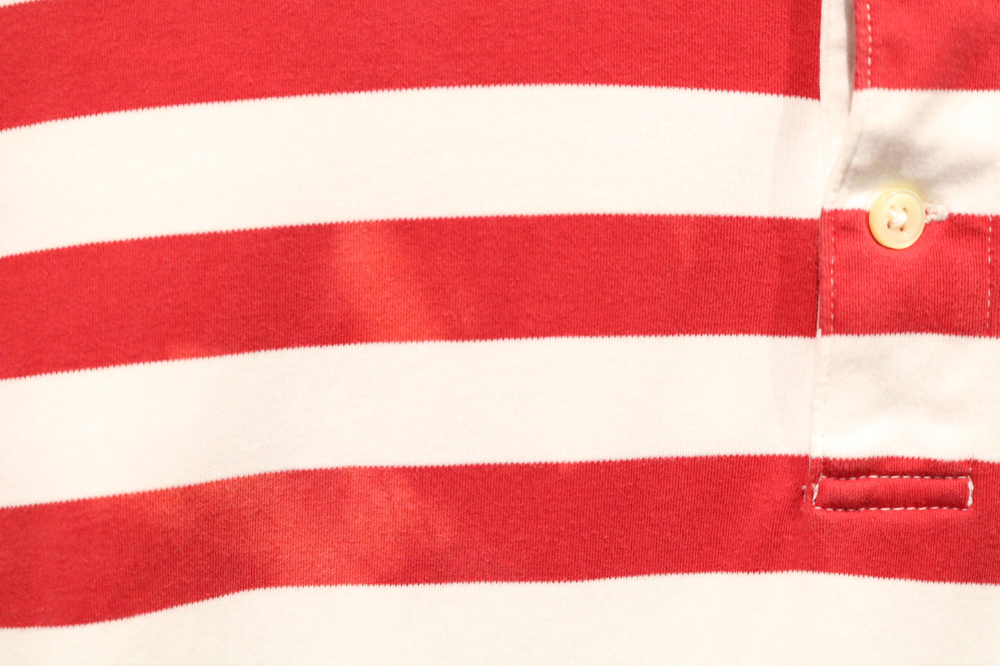 Polo Ralph-Lauren Rugby Shirt | Vintage Red Stripe POLO-USA Top | Classic Sporty Polo Shirt