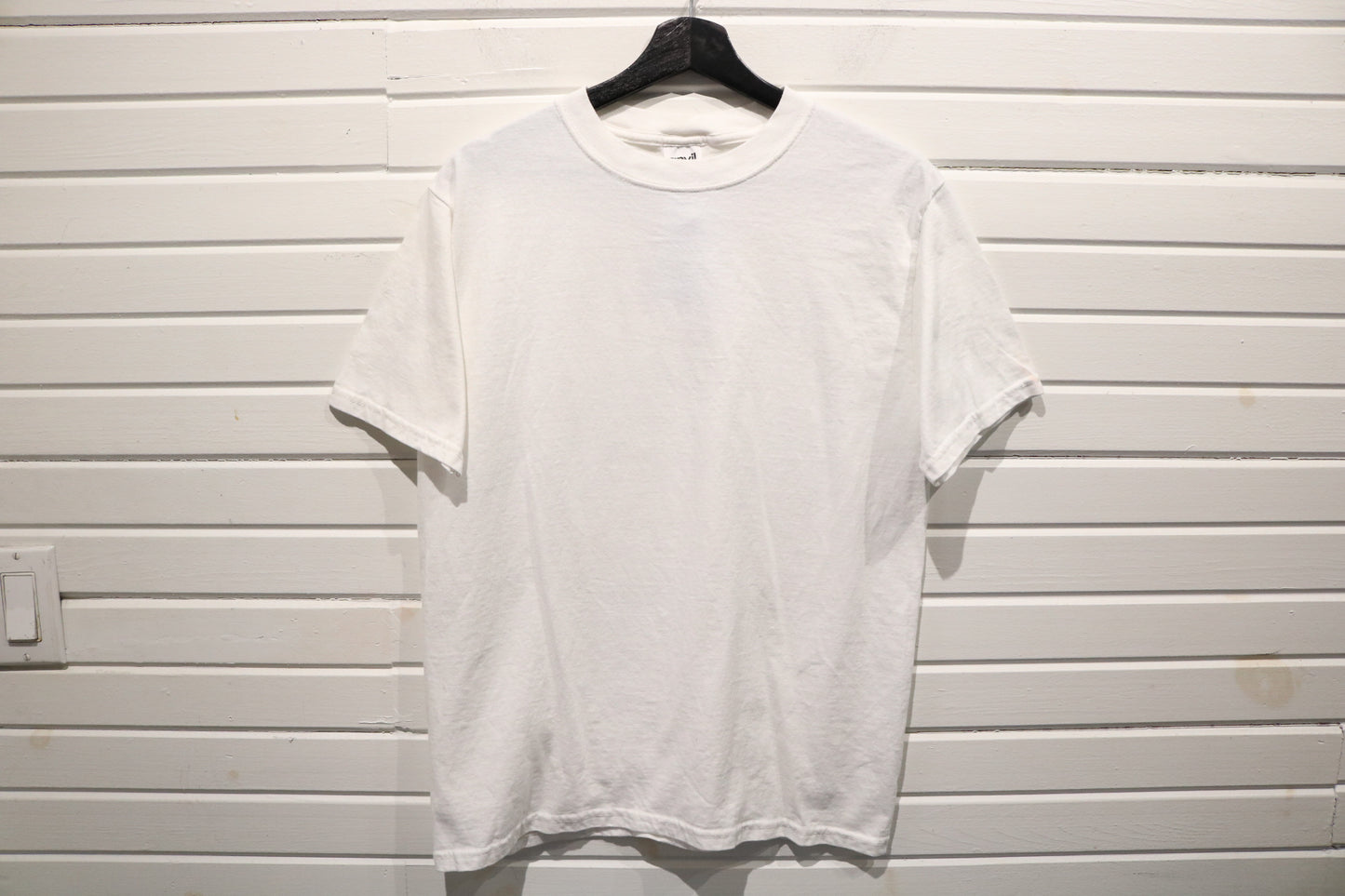 Anvil T-Shirt | Vintage 90s Classic White Crewneck Tee | Minimalist Basic Casual Wear