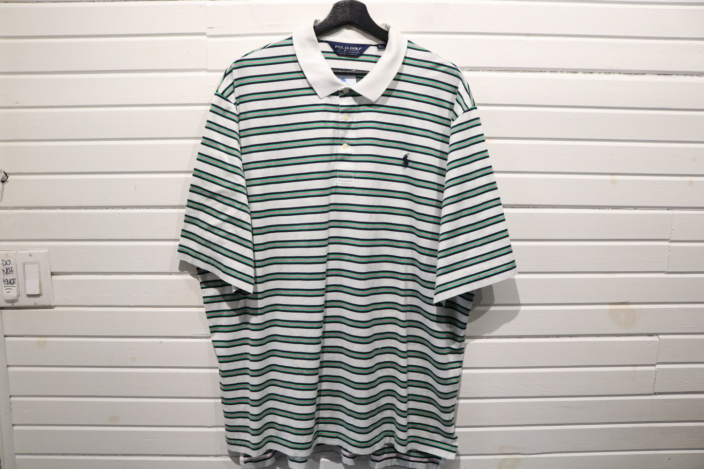 Polo-Ralph-Lauren Golf Polo Shirt | Vintage Classic Striped Short Sleeve Top | Casual Preppy Sportswear