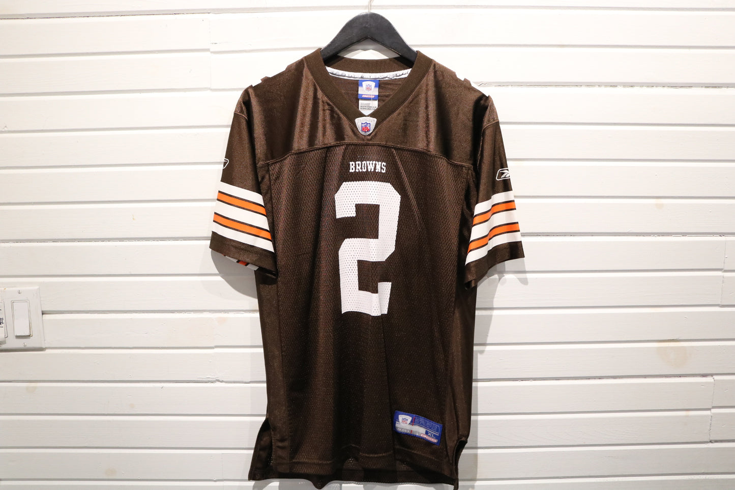 Vintage Cleveland-Browns Couch Jersey | 2000s NFL Mesh Football Shirt | Brown And Orange Reebok On-Field