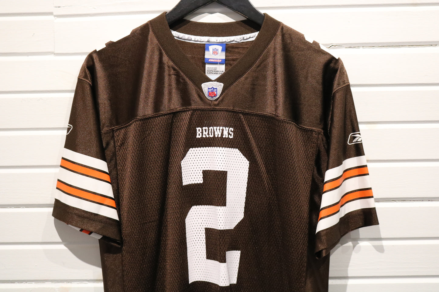 Vintage Cleveland-Browns Couch Jersey | 2000s NFL Mesh Football Shirt | Brown And Orange Reebok On-Field