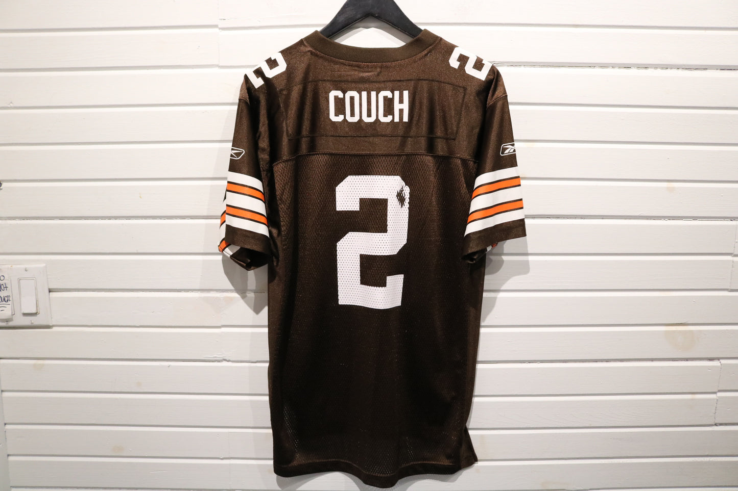 Vintage Cleveland-Browns Couch Jersey | 2000s NFL Mesh Football Shirt | Brown And Orange Reebok On-Field