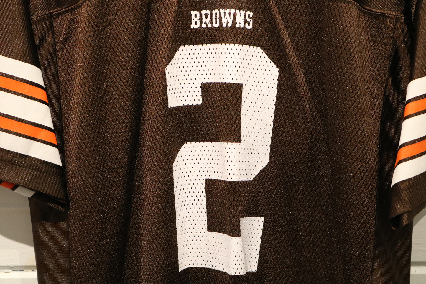 Vintage Cleveland-Browns Couch Jersey | 2000s NFL Mesh Football Shirt | Brown And Orange Reebok On-Field