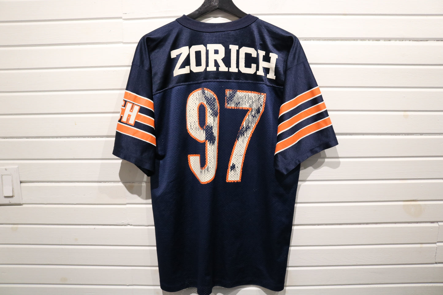 Chicago Bears Zorich Jersey | Vintage 1990s Mesh Football Shirt | Distressed Number 97 Sportswear