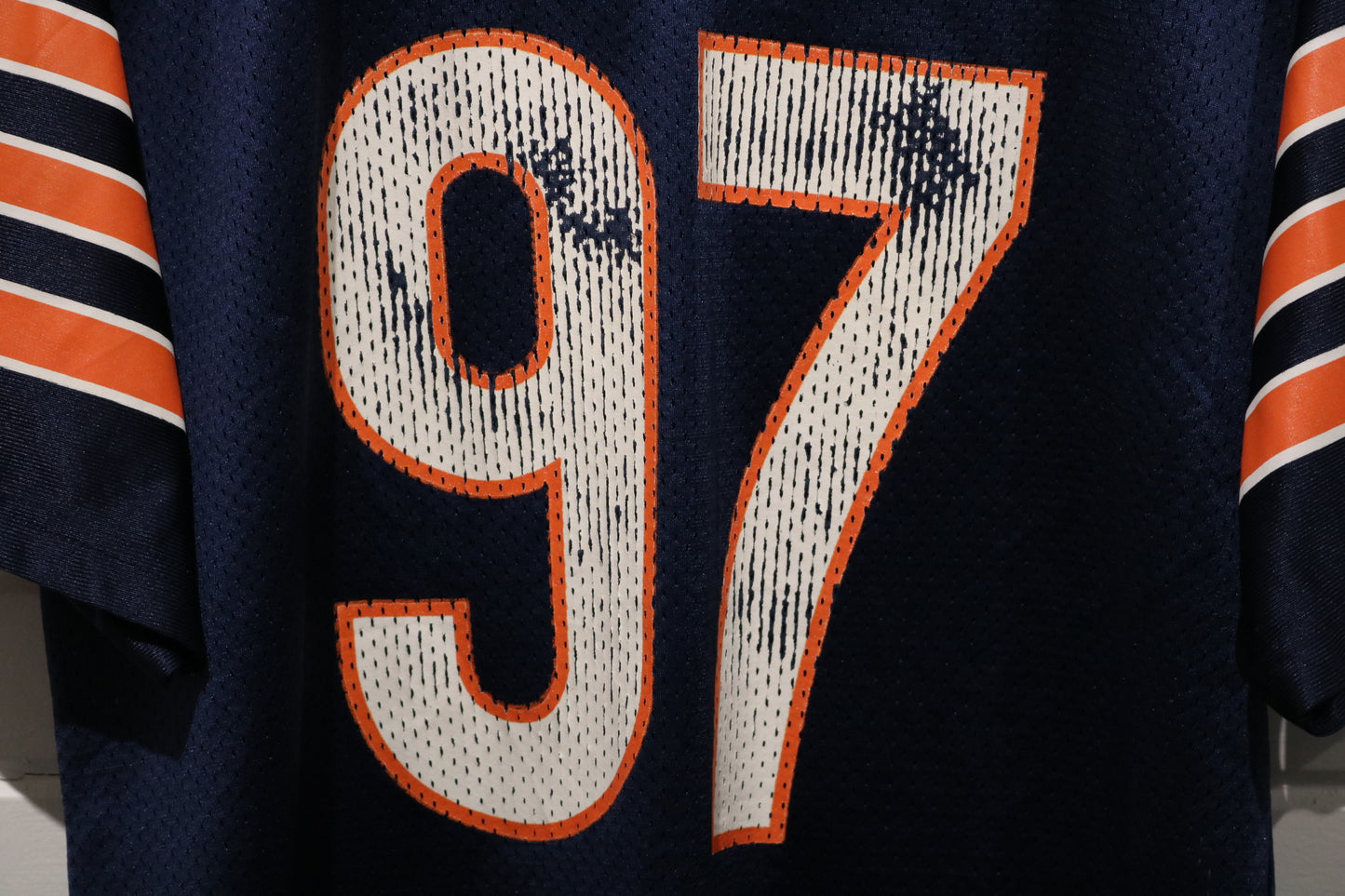 Chicago Bears Zorich Jersey | Vintage 1990s Mesh Football Shirt | Distressed Number 97 Sportswear