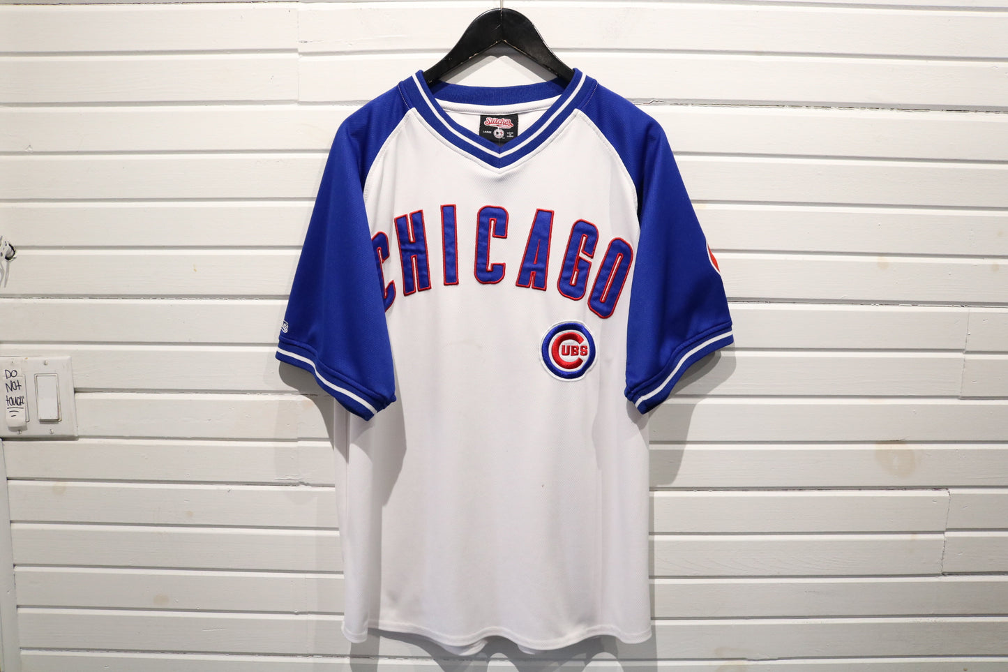 Chicago Cubs Jersey | Vintage Baseball Team Fan Shirt | Classic Blue-White MLB Jersey | Size Large