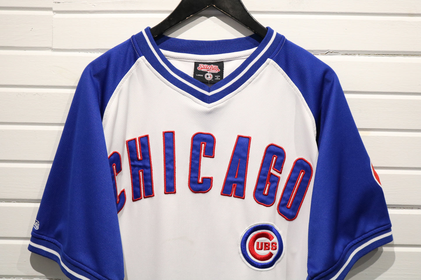 Chicago Cubs Jersey | Vintage Baseball Team Fan Shirt | Classic Blue-White MLB Jersey | Size Large