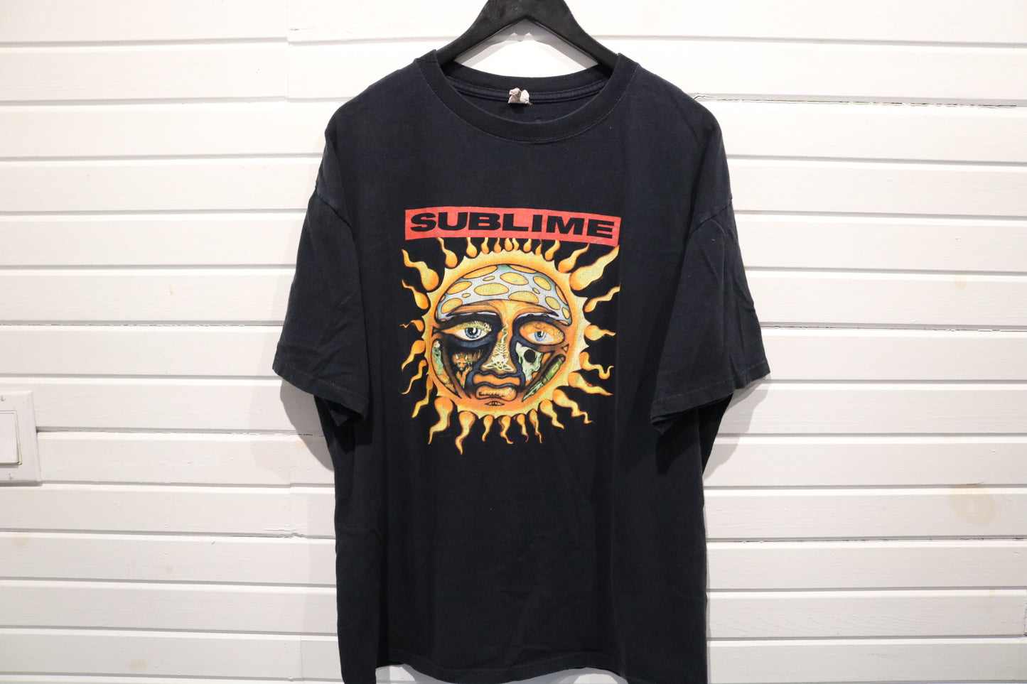 Sublime T-Shirt | Vintage 1990s Sun Graphic Band Tee | Classic Black Rock Music Shirt