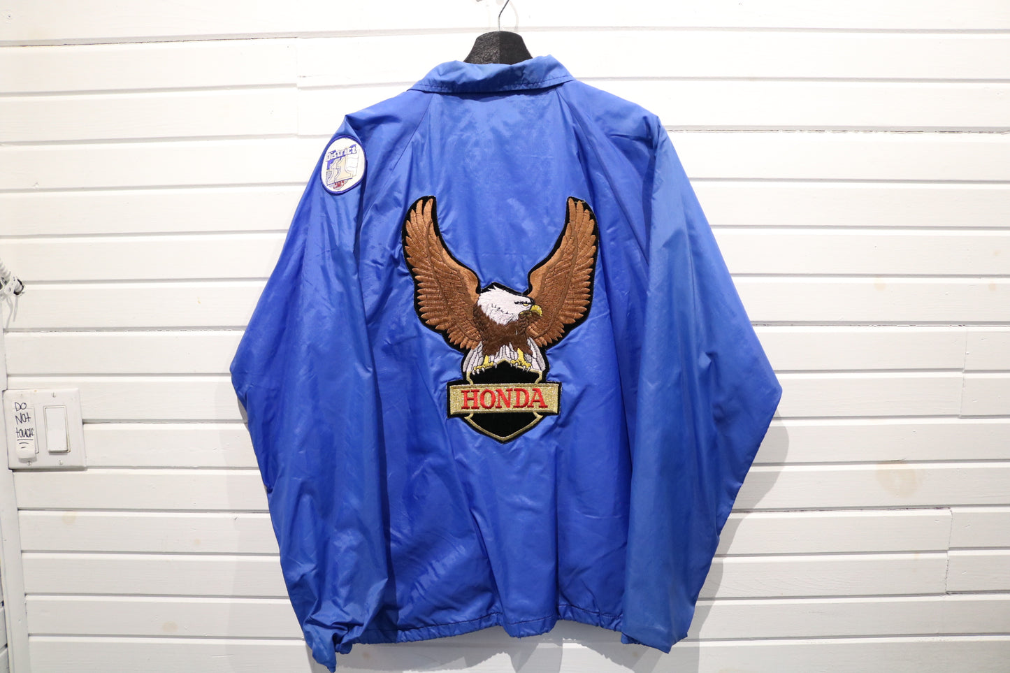 Honda Eagle Patch Jacket | Vintage 90s Embroidered Racing Bomber | Motorsport Club District 11