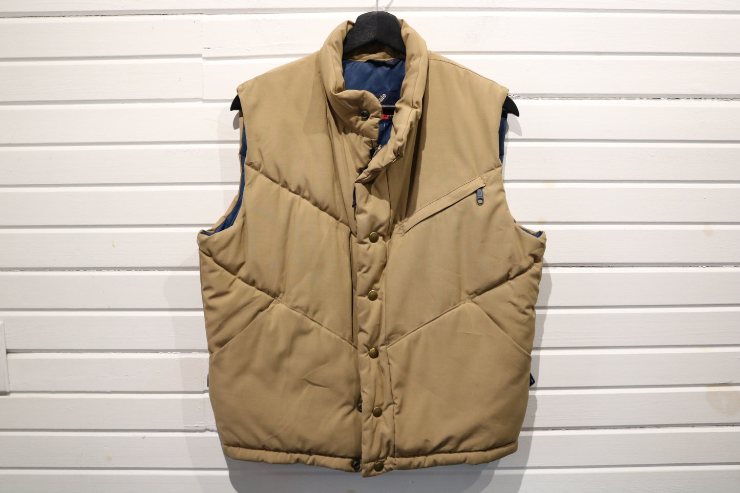Cannondale Insulated Puffer Vest | Vintage 80s Outdoor Quilted Down Vest | Tan Utility Outerwear