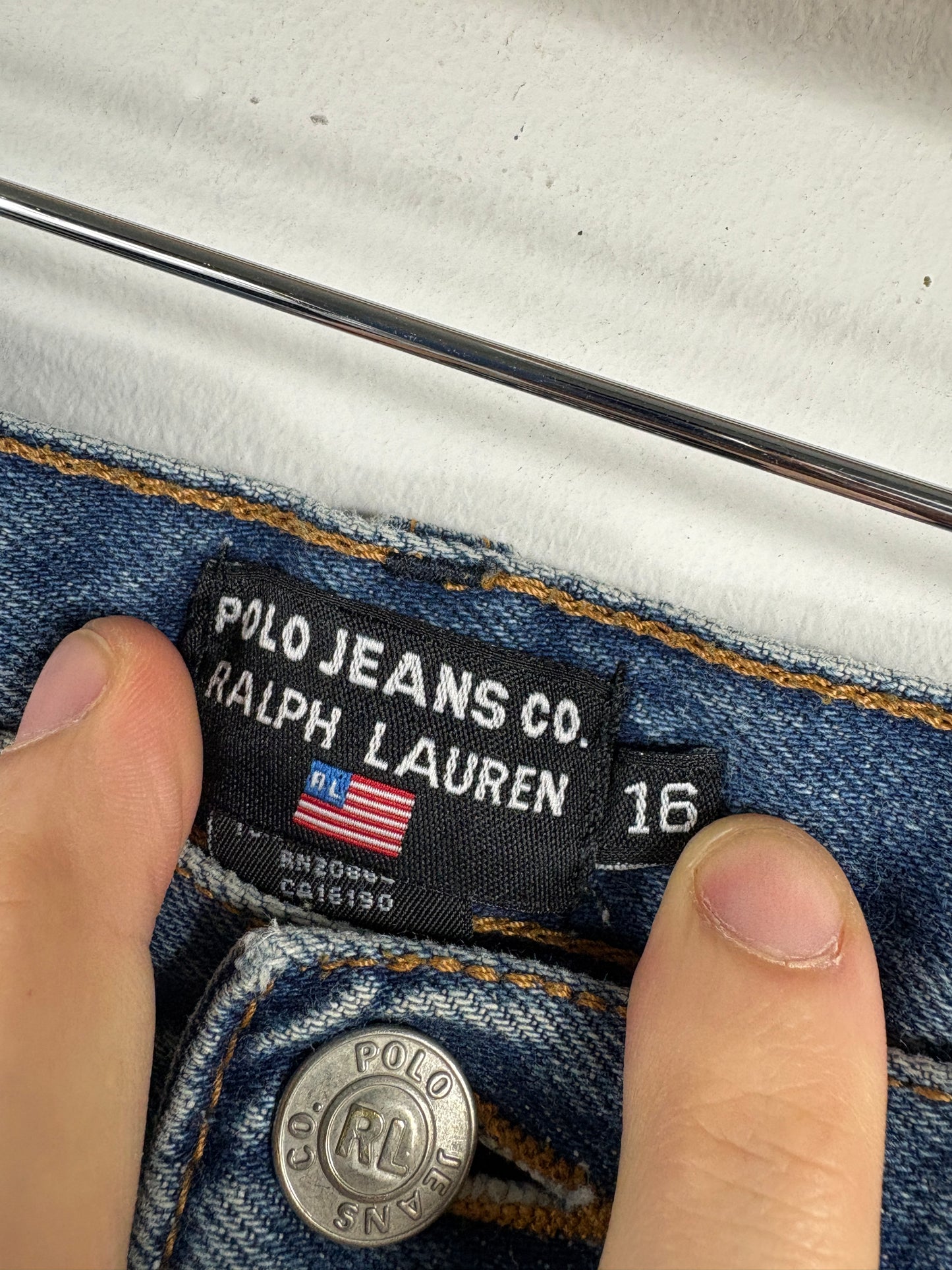 Polo Jeans Co Ralph Lauren Denim Jeans | Vintage 1990s Classic Blue Straight Jeans | Men’s Everyday Casual Wear