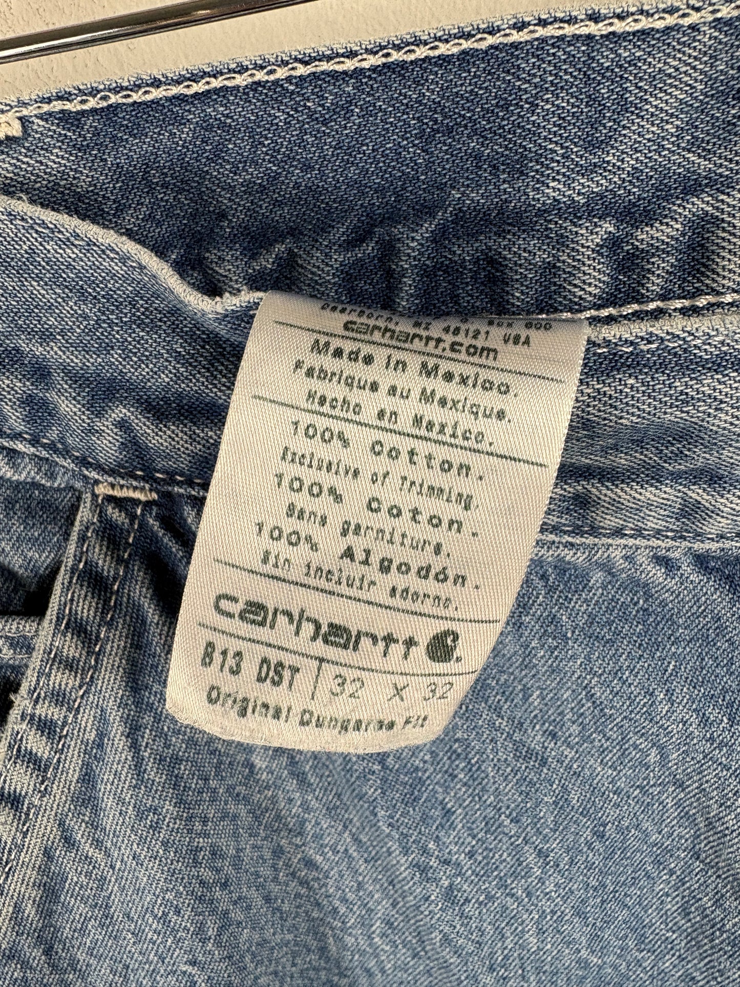 Carhartt Work Jeans | Vintage 1990s Distressed Carpenter Denim Pants | Rugged Painter Style Utility Trousers