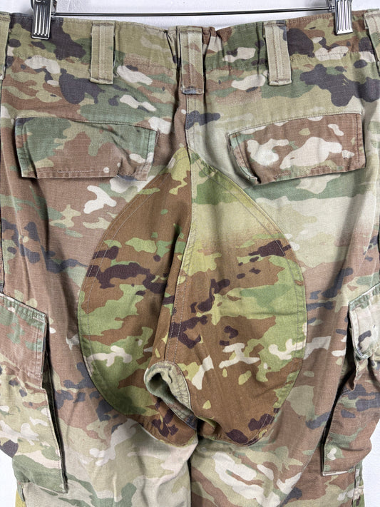 Army Camo Cargo Pants | Vintage Military Camouflage Ripstop Trousers | Outdoor Utility Gear