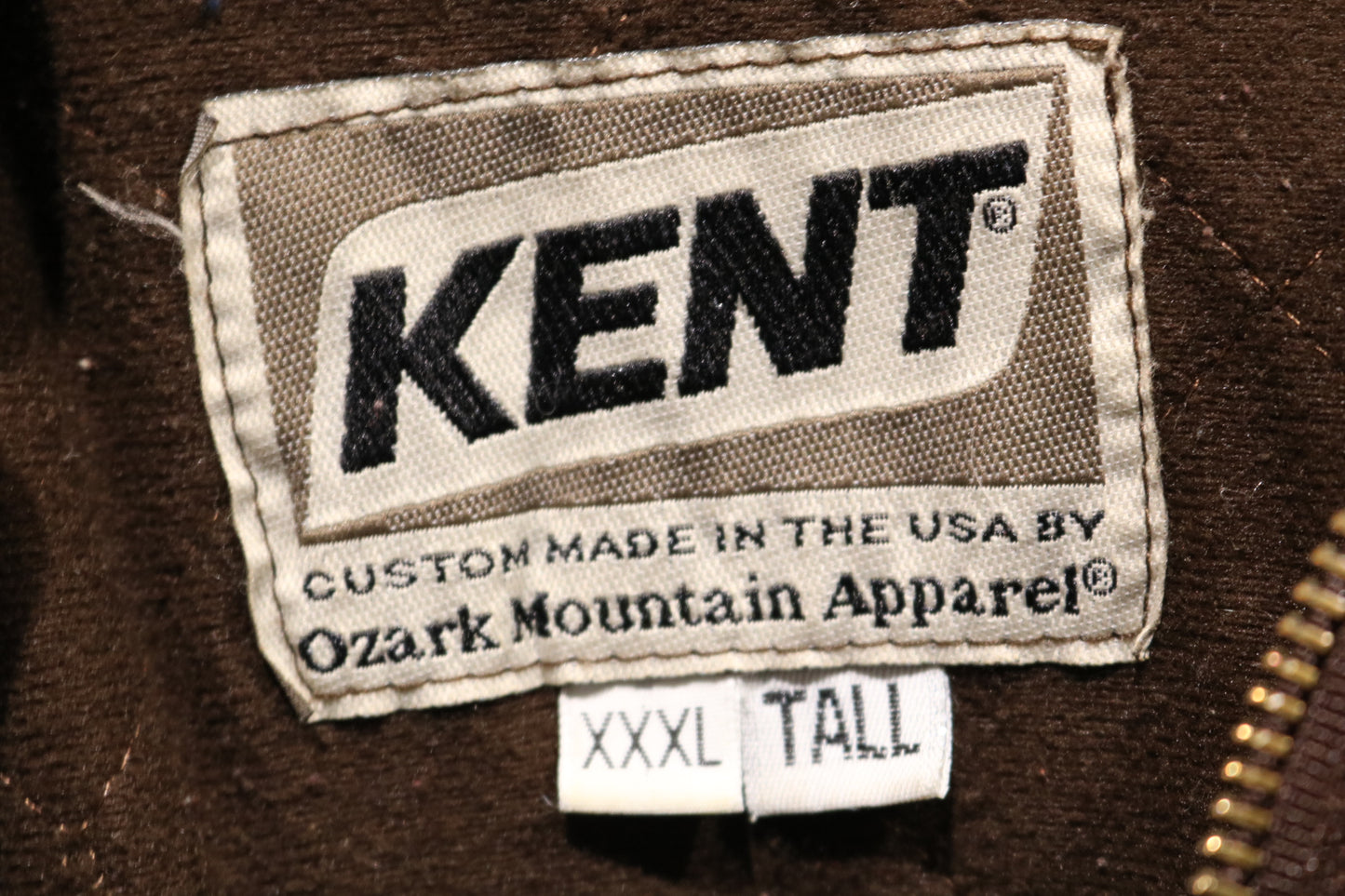 Kent Hooded Canvas Jacket | Vintage 1990s Workwear Brown Outerwear | Heavy Duty Utility Coat