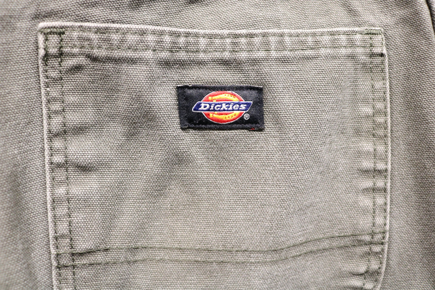 Dickies Work Pants | Vintage 2010s Utility Carpenter Trousers | Sturdy Canvas Green Workwear