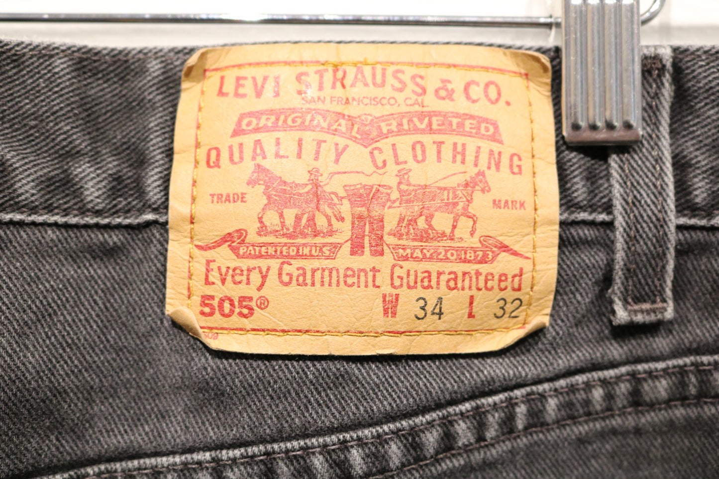 Levi's 505 Jeans | Vintage 1990s Black Denim Pants | Regular Fit Straight Leg | Classic Style