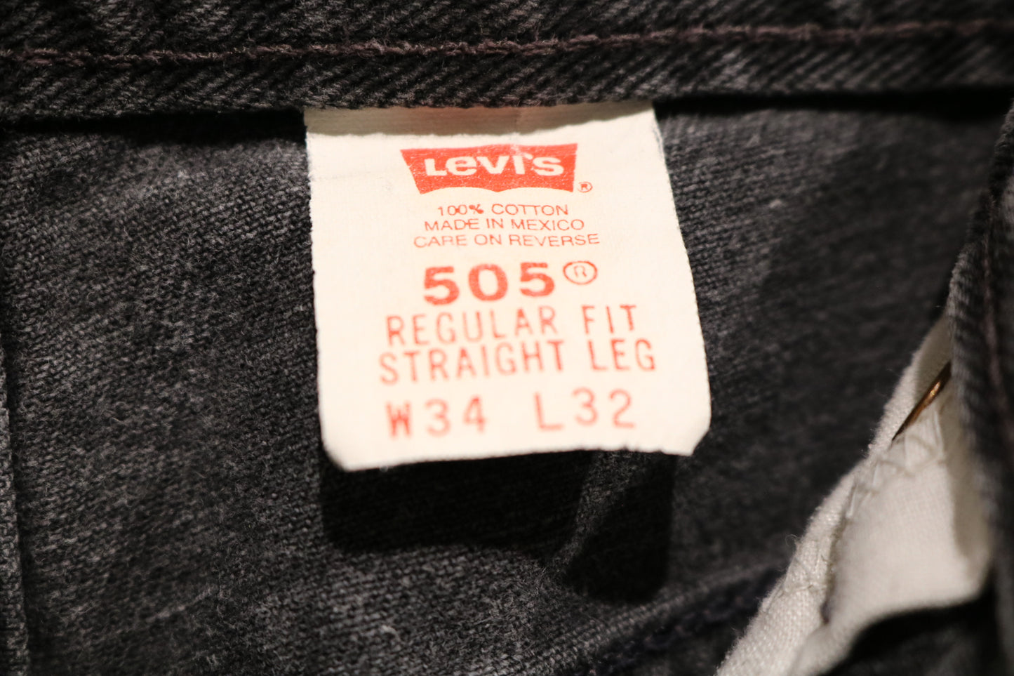 Levi's 505 Jeans | Vintage 1990s Black Denim Pants | Regular Fit Straight Leg | Classic Style