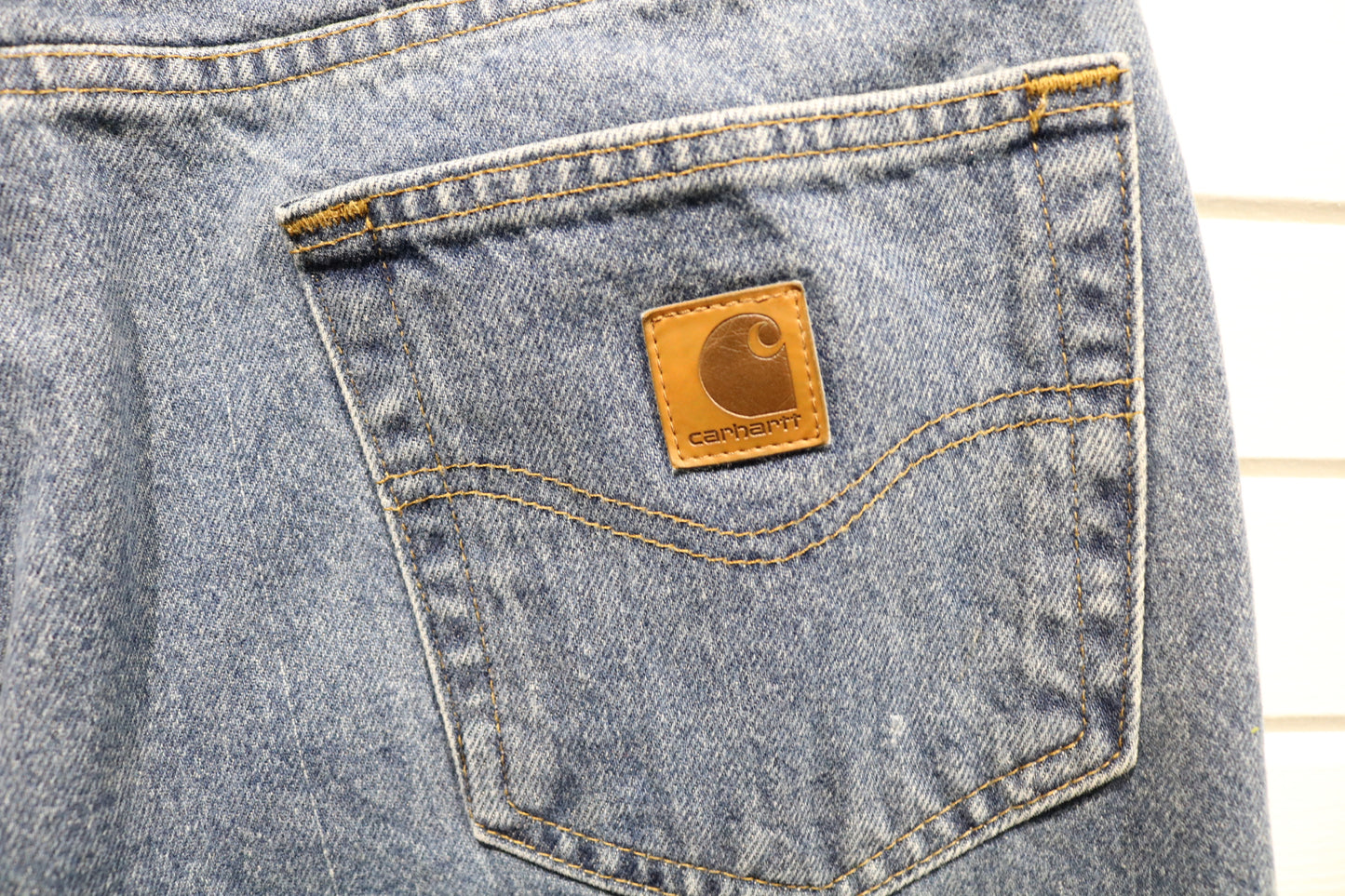 Carhartt Jeans | Vintage Traditional Fit Blue Denim Pants | Classic Workwear Style
