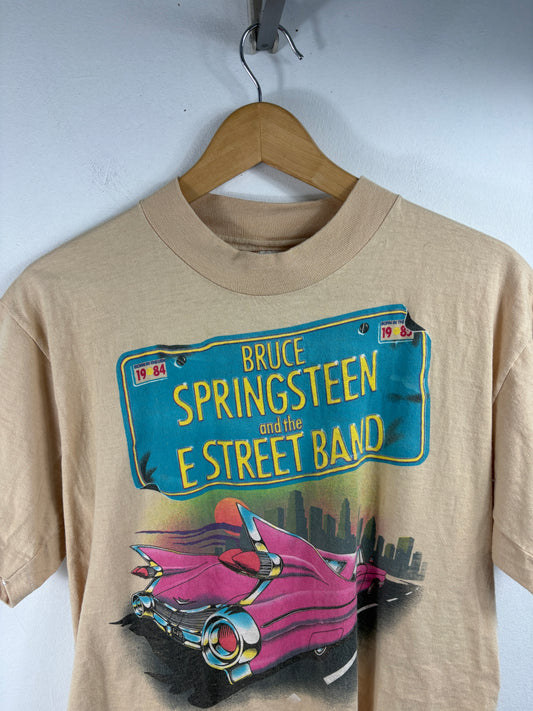 Bruce Springsteen and the E Street Band T-Shirt | Vintage 1984 Born in the USA Tour Graphic Tee | Classic Concert Collectible
