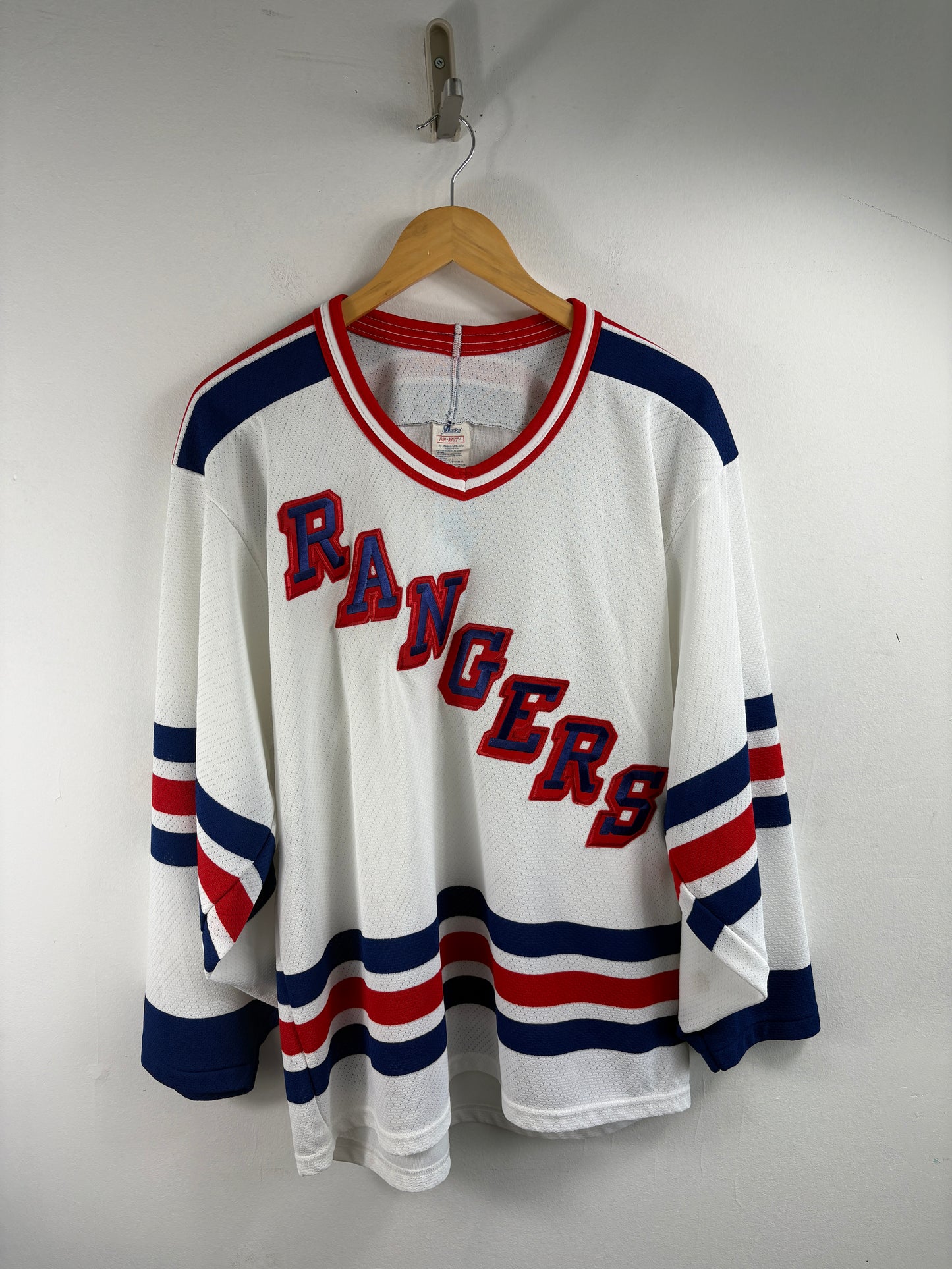 Maska Rangers Hockey Jersey | Vintage 1980s Mesh Team Sweater | Classic Sportswear