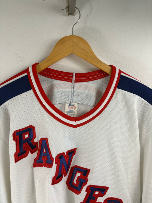 Maska Rangers Hockey Jersey | Vintage 1980s Mesh Team Sweater | Classic Sportswear