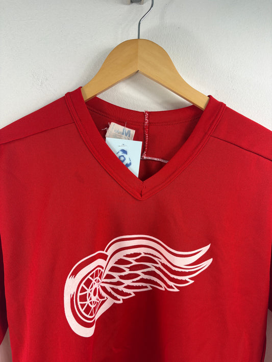 Detroit-Red-Wings Hockey Jersey | Vintage 80s Maska Superfil Red-White Pullover | NHL Team Sportswear