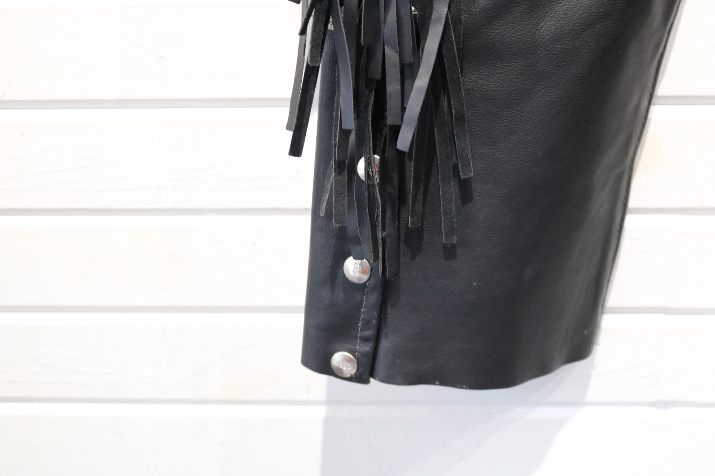 Brooks Leather Chaps | Vintage 80s Fringe Motorcycle Chaps | Western Biker Riding Gear