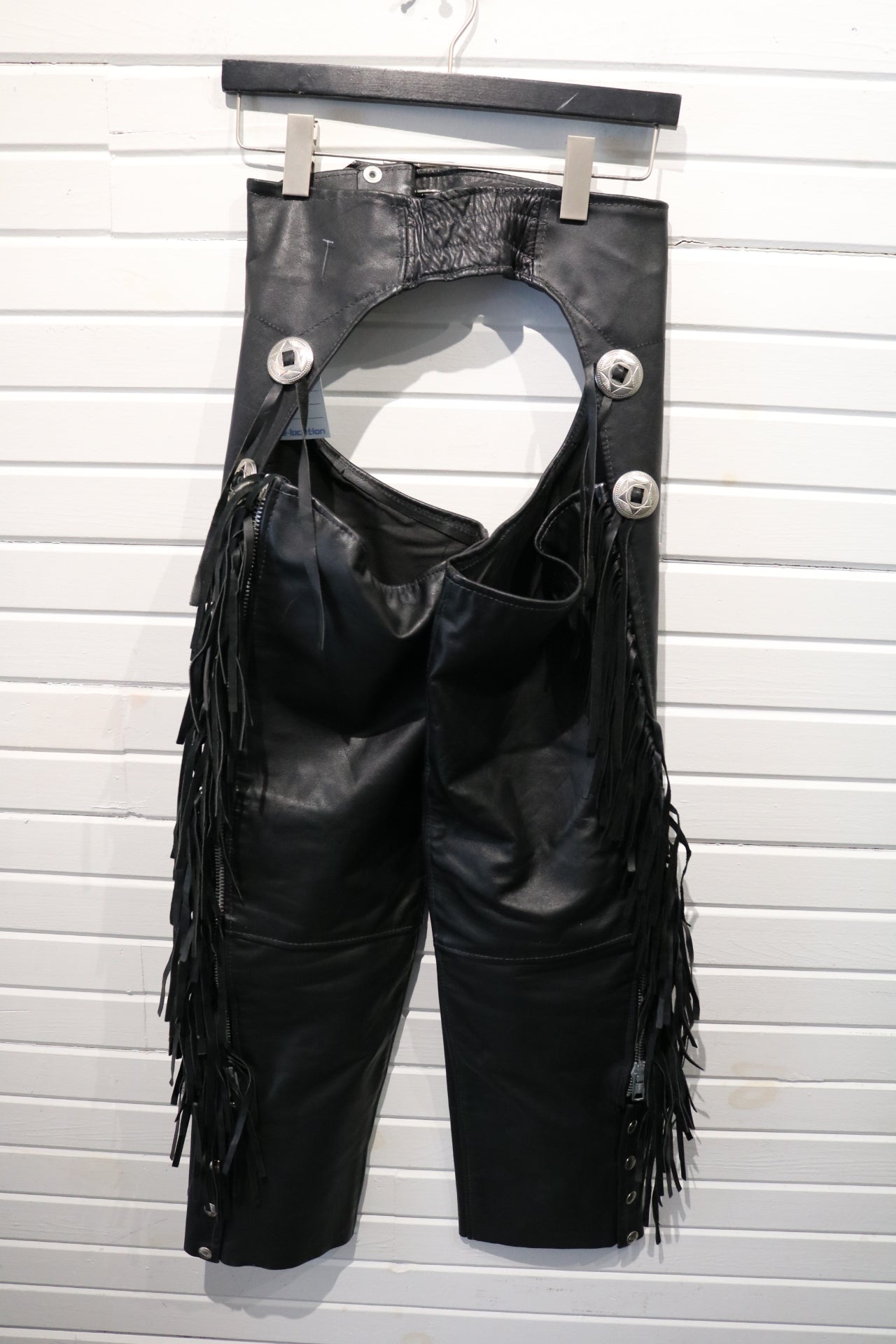 Brooks Leather Chaps | Vintage 80s Fringe Motorcycle Chaps | Western Biker Riding Gear