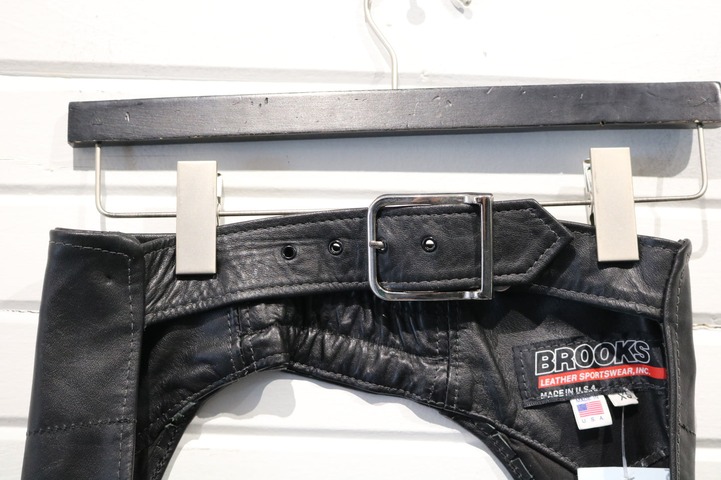 Brooks Leather Chaps | Vintage 80s Fringe Motorcycle Chaps | Western Biker Riding Gear