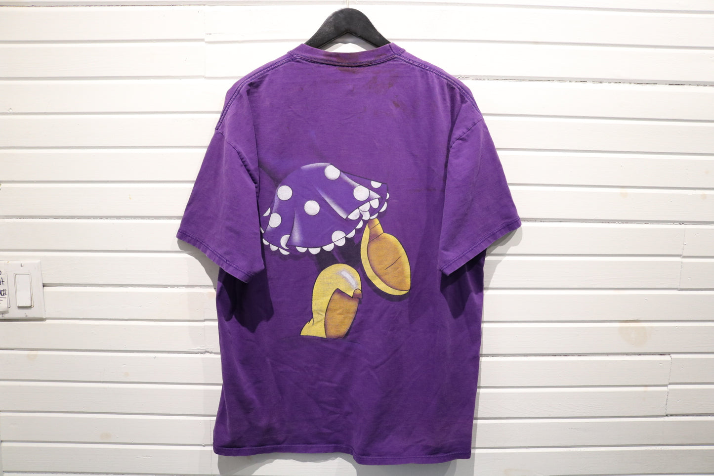 Mickey-Inc Minnie Mouse T-Shirt | Vintage '90s Cartoon Graphic Tee | Purple Minnie With Flowers