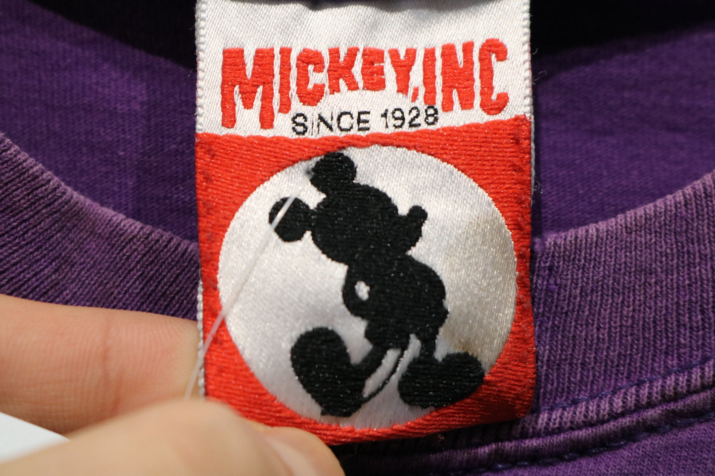 Mickey-Inc Minnie Mouse T-Shirt | Vintage '90s Cartoon Graphic Tee | Purple Minnie With Flowers