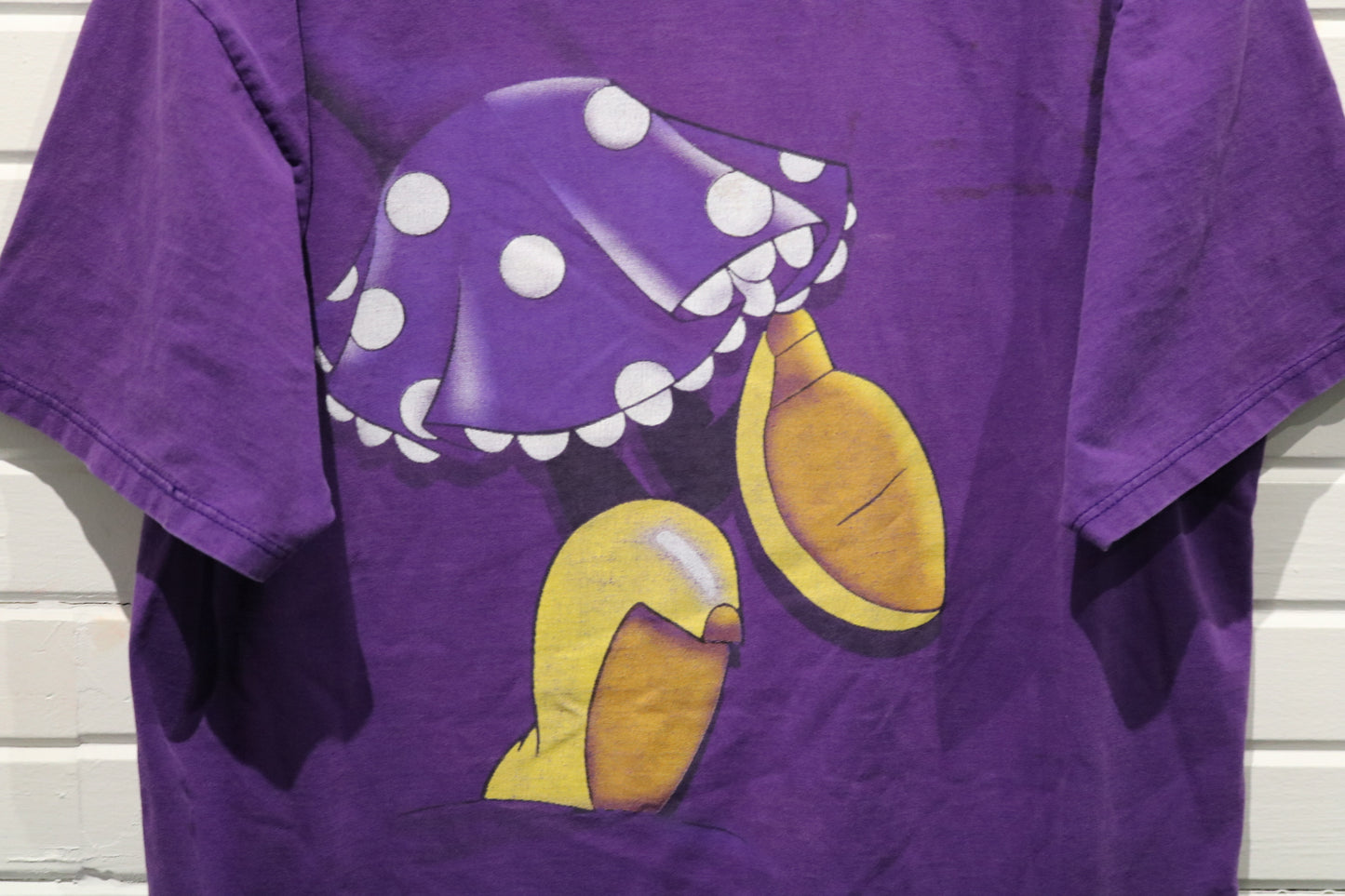 Mickey-Inc Minnie Mouse T-Shirt | Vintage '90s Cartoon Graphic Tee | Purple Minnie With Flowers