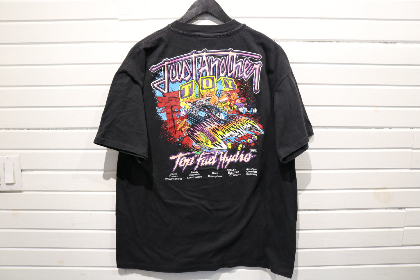 Just-Another-Toy Top Fuel Hydro T-Shirt | Vintage 90s Drag Boat Racing Graphic Tee | Classic Motorsport Fan Shirt