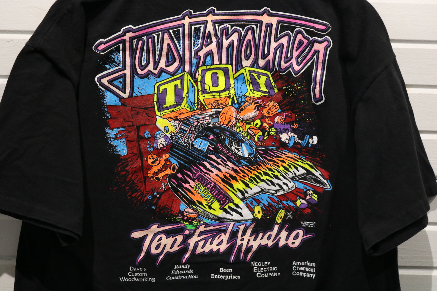 Just-Another-Toy Top Fuel Hydro T-Shirt | Vintage 90s Drag Boat Racing Graphic Tee | Classic Motorsport Fan Shirt