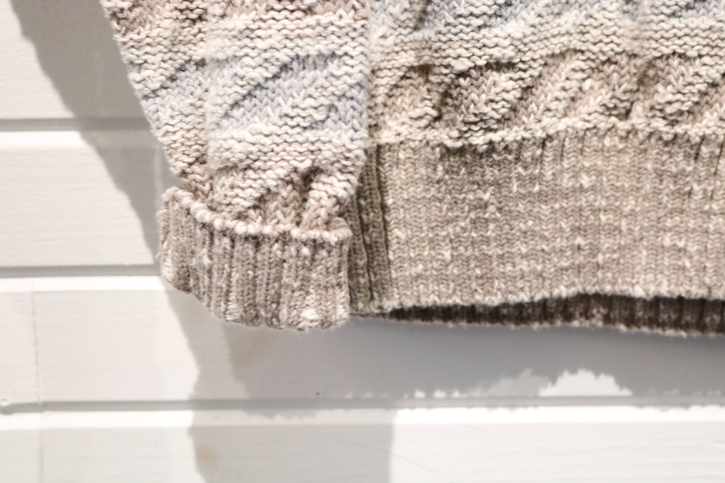 Jantzen Sweater | Vintage 90s Cable Knit Textured Pullover | Classic Neutral Knitwear