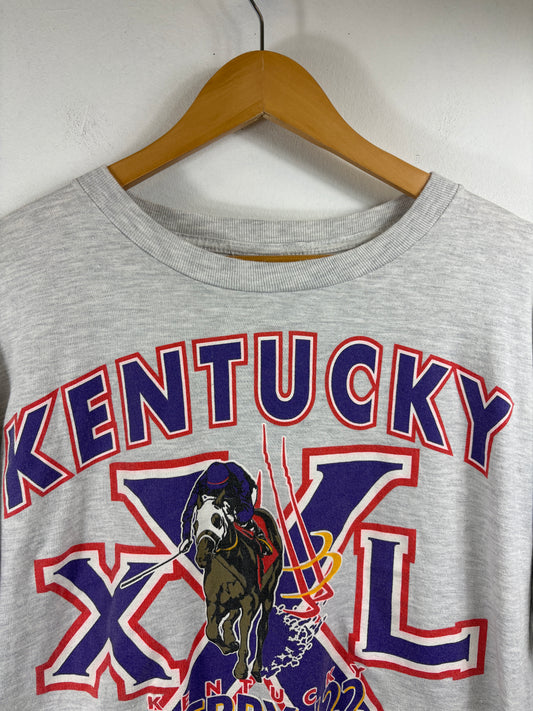 Kentucky Derby T-Shirt | Vintage 90s Graphic Horse Racing Tee | Bold Event Statement Top