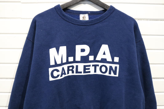 Carleton M.P.A. Sweater | Vintage University Crewneck Pullover | Classic Collegiate Sweatshirt