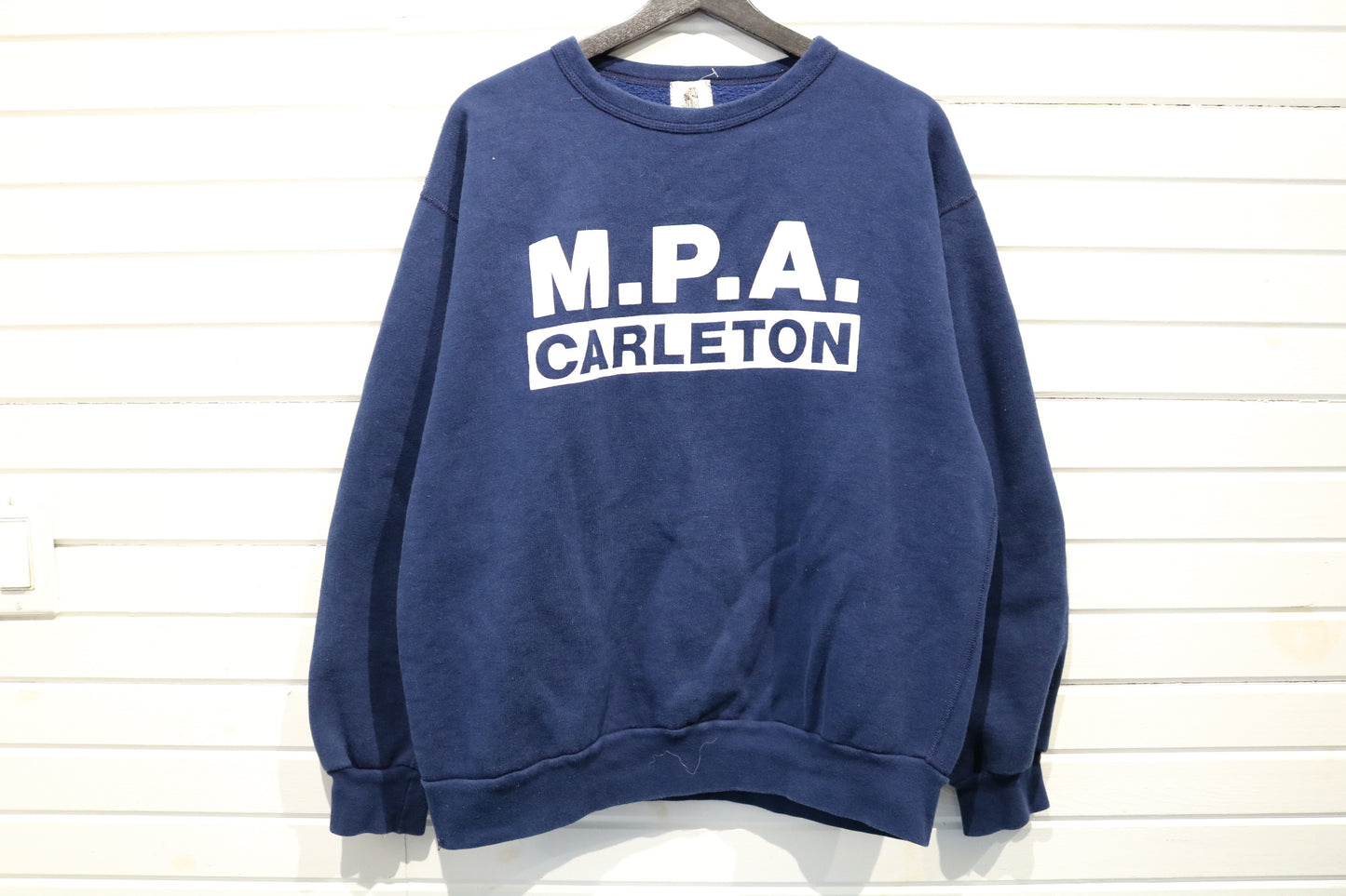 Carleton M.P.A. Sweater | Vintage University Crewneck Pullover | Classic Collegiate Sweatshirt