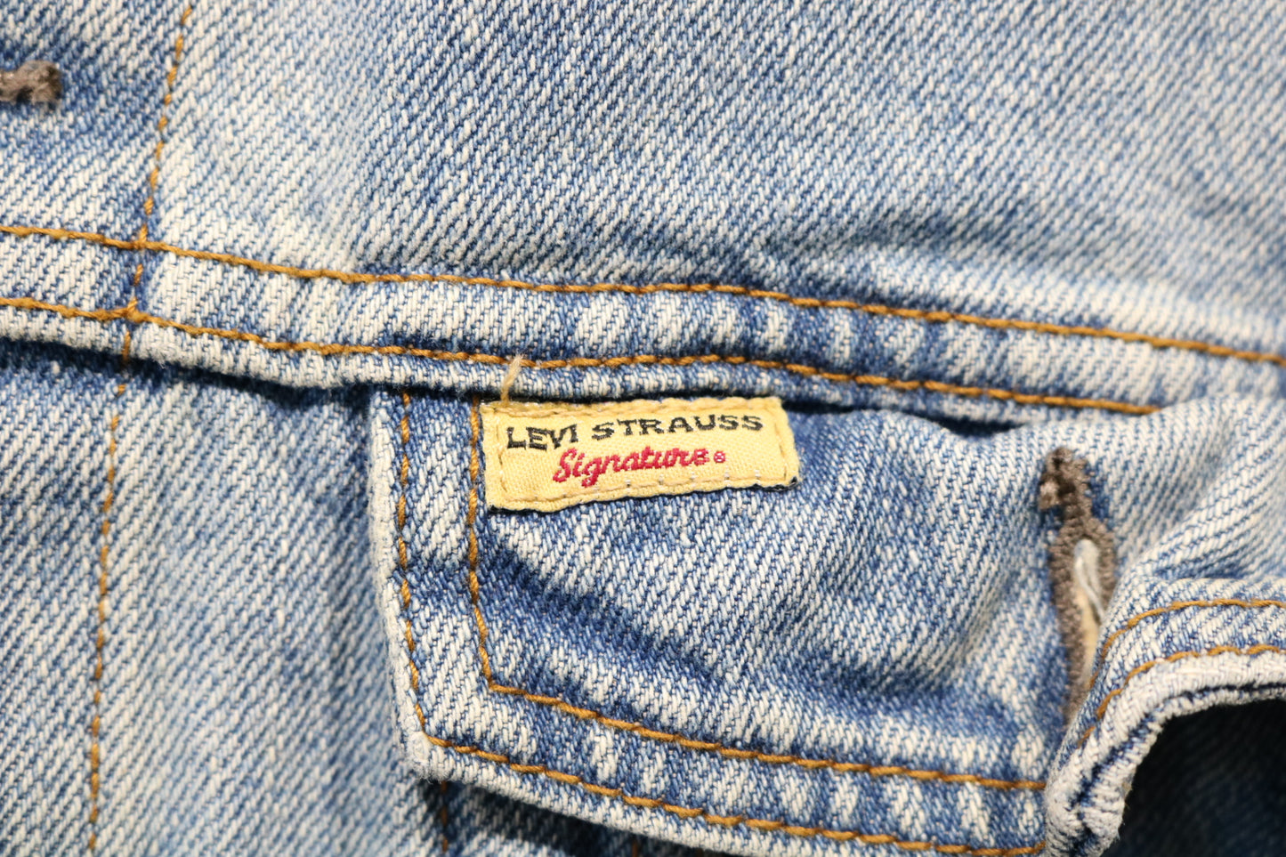 Levi-Strauss Signature Denim Jacket | Vintage Light Blue Trucker Style | Classic Jean Outerwear